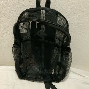 Eastsport (Black) Full Mesh/Net Academia Collegiate Travel Backpack